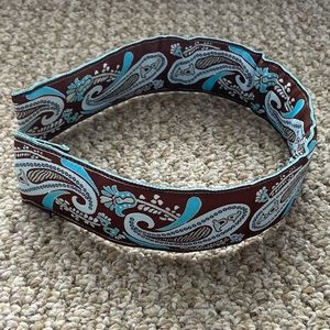 Lynzbrook Paisley Ribbon Headband - Blue/Brown